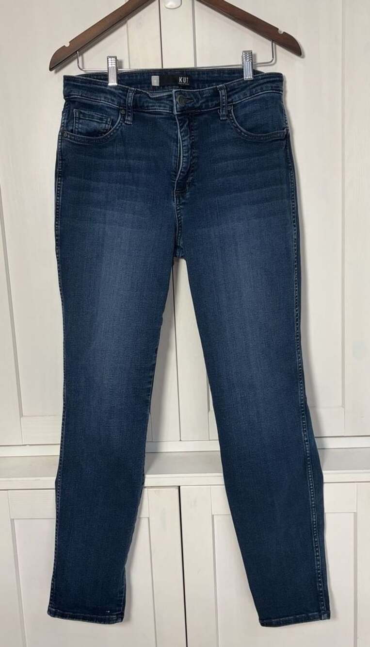 KUT from the Kloth Jeans Size 10 Blue Denim Skinny Pants